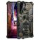Mobigear Armor Stand Samsung Galaxy S22 Ultra Hülle Hardcase Backcover Stoßfest mit Ständer - Grün