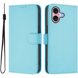 Mobigear Urban Wallet iPhone 16 Hülle Klapphülle Geldbörse - Blau