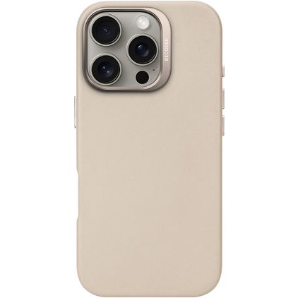 Decoded iPhone 16 Pro MagSafe Hülle Echtes Leder Backcover - Clay