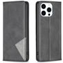 Mobigear Rhombus Slim iPhone 16 Pro Hülle Klapphülle - Schwarz
