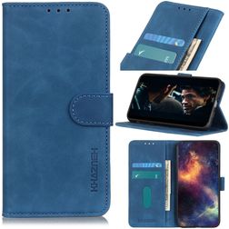 Mobigear Retro Samsung Galaxy S20 Hülle Klapphülle Geldbörse - Blau