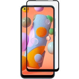 Mobigear Premium Samsung Galaxy A11 Panzerglas Gehärtetes Glas Displayschutz - Hüllenfreundlich - Schwarz