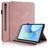 Mobigear Tree Samsung Galaxy Tab S10 FE Plus Hülle Klapphülle + Stifthalter - Roségold