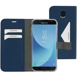 Mobiparts Classic Wallet Samsung Galaxy J7 (2017) Hülle Klapphülle Geldbörse - Blau