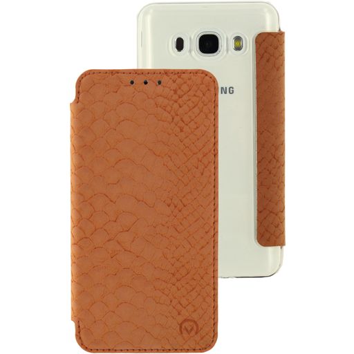 Mobilize Slim Gelly Samsung Galaxy J5 (2016) Hülle Klapphülle - Snake Apricot