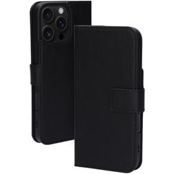 Mobiparts Classic Wallet MagSafe iPhone 16 Pro Max MagSafe Hülle Klapphülle Geldbörse - Schwarz