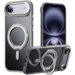 Mobigear Frosted Mag iPhone Air MagSafe Hülle Hardcase Backcover mit Ständer - Grau