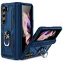 Mobigear Armor Ring Samsung Galaxy Z Fold 5 Hülle Hardcase Backcover Stoßfest mit Ringhalter - Blau