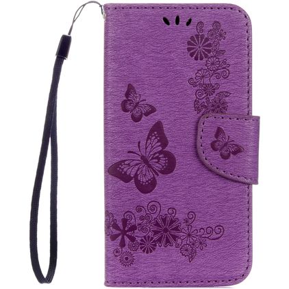 Mobigear Butterfly Samsung Galaxy S8 Hülle Klapphülle Geldbörse - Lila