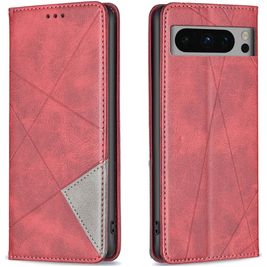 Mobigear Rhombus Slim Google Pixel 8 Pro Hülle Klapphülle - Rot