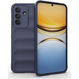 Mobigear Bumpy Samsung Galaxy A37 Hülle Flexibles TPU Backcover - Dunkelblau