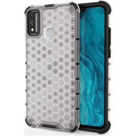 Mobigear Honeycomb HONOR 9X Lite Hülle Hardcase Backcover Stoßfest - Weiß
