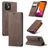 Caseme 013 iPhone 12 Hülle Klapphülle Geldbörse - Braun