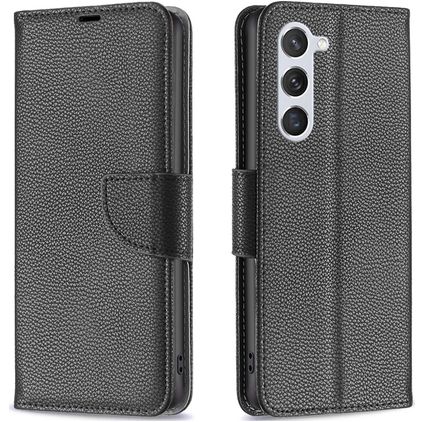 Mobigear Excellent Samsung Galaxy S23 Hülle Klapphülle Geldbörse - Schwarz