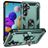 Mobigear Armor Ring Samsung Galaxy A35 Hülle Hardcase Backcover Stoßfest mit Ringhalter - Grün