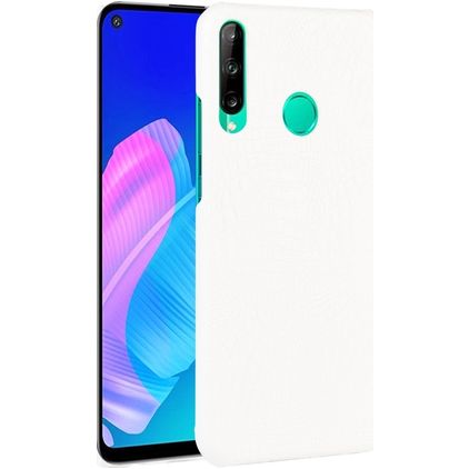 Mobigear Croco Huawei P40 Lite E Hülle Hardcase Backcover - Weiß