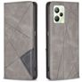 Mobigear Rhombus Slim Realme C35 Hülle Klapphülle - Grau