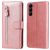 Mobigear Zipper Samsung Galaxy S23 Hülle Klapphülle Geldbörse - Roségold