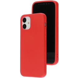 Mobiparts iPhone 12 Mini Silikon Backcover - Scarlet Red