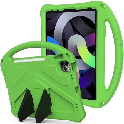 Mobigear AeroArmor iPad 10 (2022) Tablet Hülle für Kinder mit Tragegriff + Stifthalter - Grün