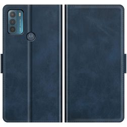 Mobigear Slim Magnet Motorola Moto G50 Hülle Klapphülle Geldbörse - Blau