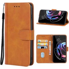 Mobigear Wallet 3 Motorola Edge 30 Ultra Hülle Klapphülle Geldbörse - Braun