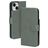 Mobiparts Classic Wallet iPhone 15 Hülle Klapphülle Geldbörse - Stone Green