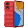 Mobigear Bumpy HONOR X7 Hülle Flexibles TPU Backcover - Rot