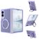 Mobigear 360 Rotating Ring Samsung Galaxy Z Fold 8 MagSafe Hülle Hardcase Backcover mit Ringhalter - Lila