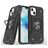 Mobigear Armor Ring iPhone 13 Pro Hülle Hardcase Backcover Stoßfest mit Ringhalter - Schwarz