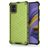 Mobigear Honeycomb Samsung Galaxy A51 Hülle Hardcase Backcover Stoßfest - Grün