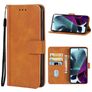 Mobigear Wallet Motorola Edge S30 Hülle Klapphülle Geldbörse - Braun