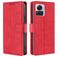Mobigear Croco Motorola Edge 30 Ultra Hülle Klapphülle Geldbörse - Rot