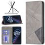 Mobigear Rhombus Slim Realme 9 Pro Plus Hülle Klapphülle - Grau
