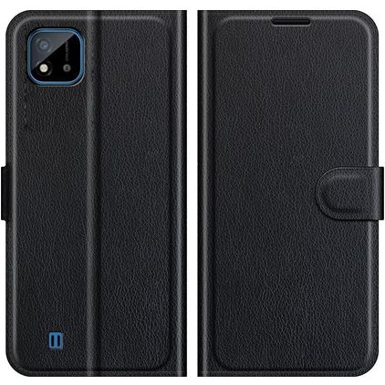 Mobigear Classic Realme C11 (2020) Hülle Klapphülle Geldbörse - Schwarz