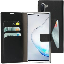Mobiparts Classic Wallet Samsung Galaxy Note 10 Hülle Klapphülle Geldbörse - Schwarz