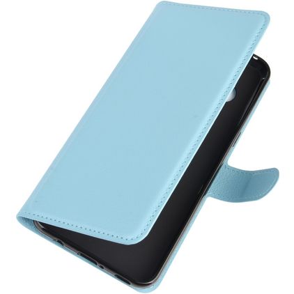 Mobigear Classic LG V60 ThinQ Hülle Klapphülle Geldbörse - Blau