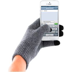 Mobiparts Touchscreen Handschuhe - L - Grau