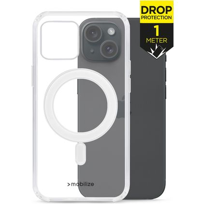 Mobilize Naked Protection Transparent iPhone 15 MagSafe Hardcase Backcover Shockproof - Transparent