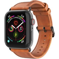 Dux Ducis Business Leder Apple Watch Armband Dornschließe - 49/46/45/44 mm - Cognac