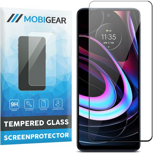 Mobigear Premium Motorola Edge (2021) Panzerglas Gehärtetes Glas Displayschutz - Hüllenfreundlich - Schwarz