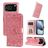 Mobigear Sunflower iPhone 17 Pro Hülle Klapphülle Geldbörse - Pink