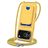 Mobigear Lanyard Card iPhone 17 Pro Silikon Handykette mit Kartenhalter - Gelb