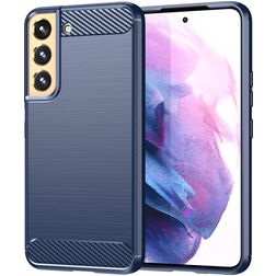Mobigear Brushed Slim Samsung Galaxy S23 Hülle Flexibles TPU Backcover - Blau