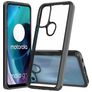 Mobigear Crystal Motorola Moto G71 5G Hülle Hardcase Backcover - Transparent / Schwarz