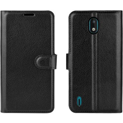 Mobigear Classic Nokia 1.3 Hülle Klapphülle Geldbörse - Schwarz