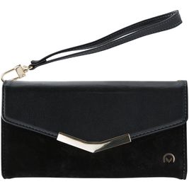 Mobilize Gelly Velvet Samsung Galaxy A41 Hülle Abnehmbare 2in1 Clutch - Deep Black