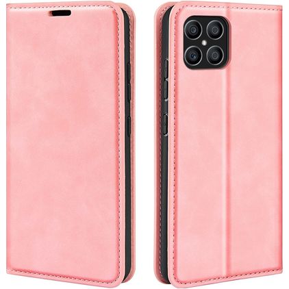 Mobigear Retro Slim HONOR X8 Hülle Klapphülle Geldbörse - Pink