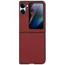 Mobigear Carbon OPPO Find N2 Flip Hülle Hardcase Backcover - Rot