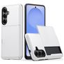 Mobigear Card Samsung Galaxy S26 Hülle Hardcase Backcover Stoßfest mit Kartenhalter - Weiß